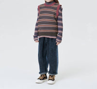 Kids Striped Knitted Vest