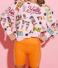 Queen Of Sparkles - Y’all All Over Sweater