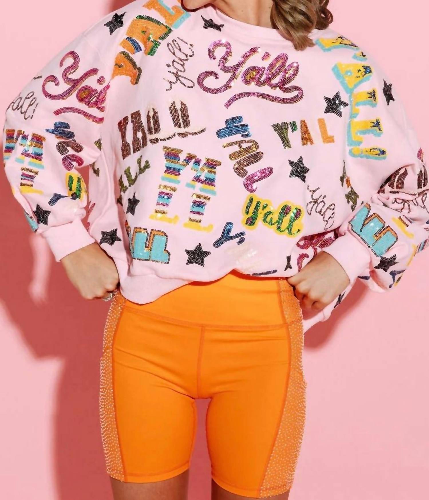 Queen Of Sparkles - Y’all All Over Sweater