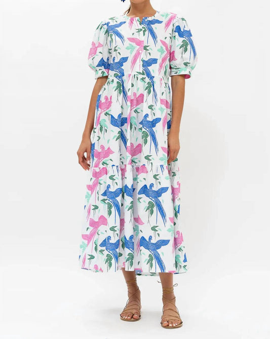 Oliphant - Button Cuff Sleeve Maxi Dress