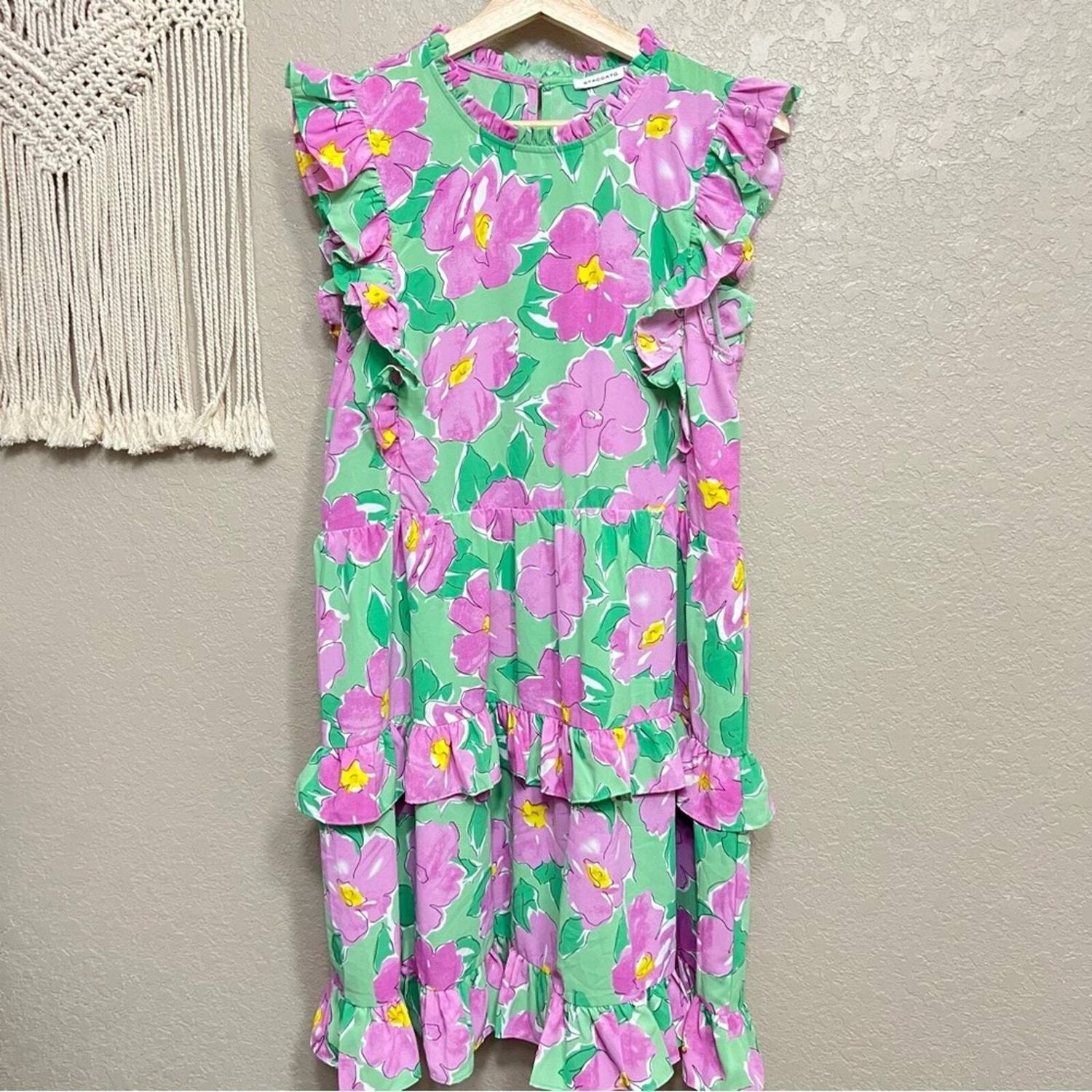 Staccato - Ruffle Neck Sleeveless Dress