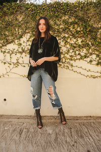 Jennafer Grace - Silk Velvet Scarf Top