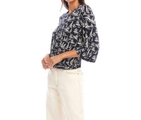 Karen Kane - Flare Sleeve Drape Front Top