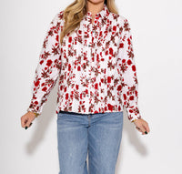 Ivy Jane - Tuxedo Gauze Top