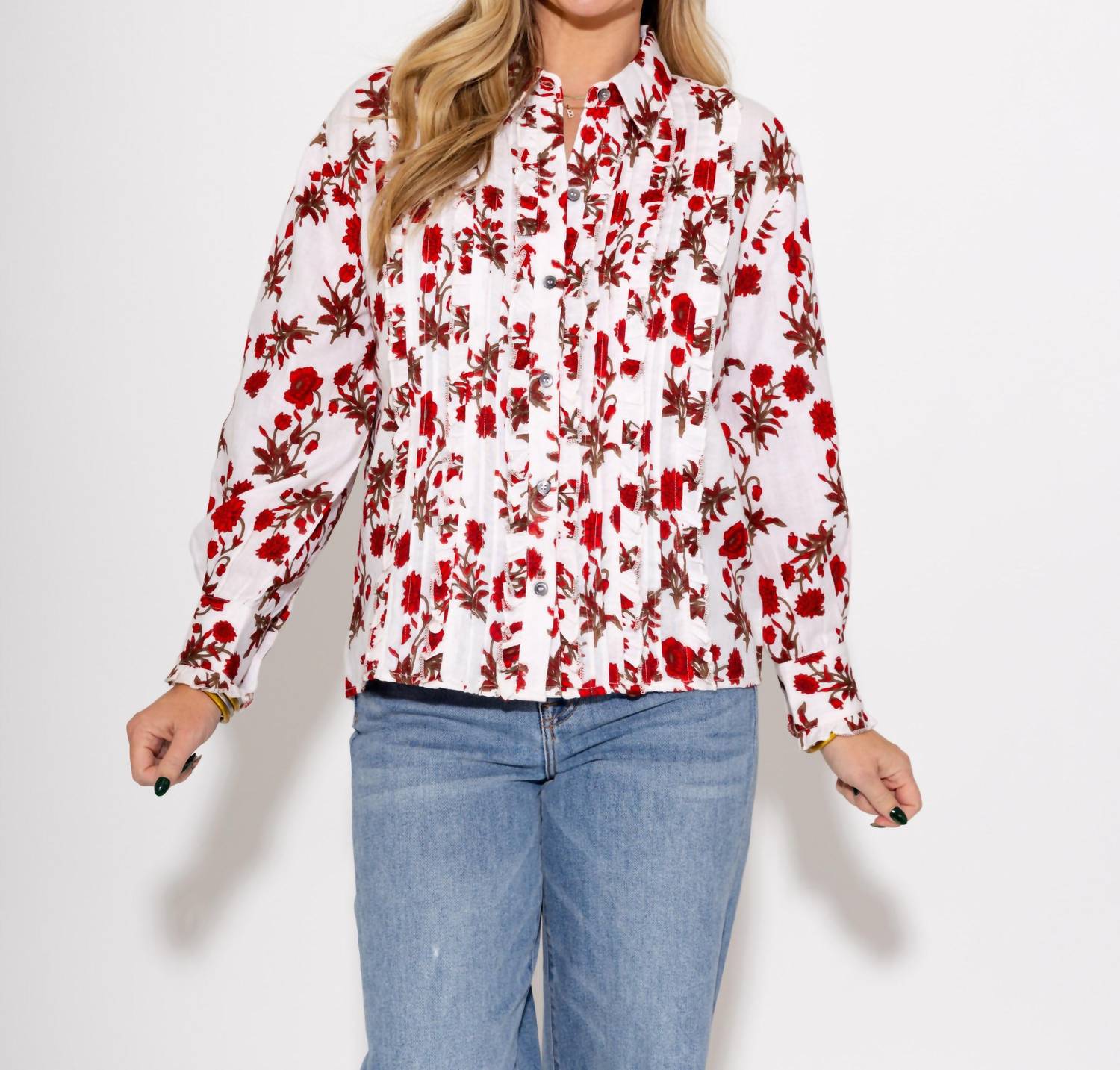Ivy Jane - Tuxedo Gauze Top