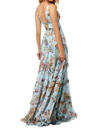 Sherri Hill - Floral Chiffon Gown