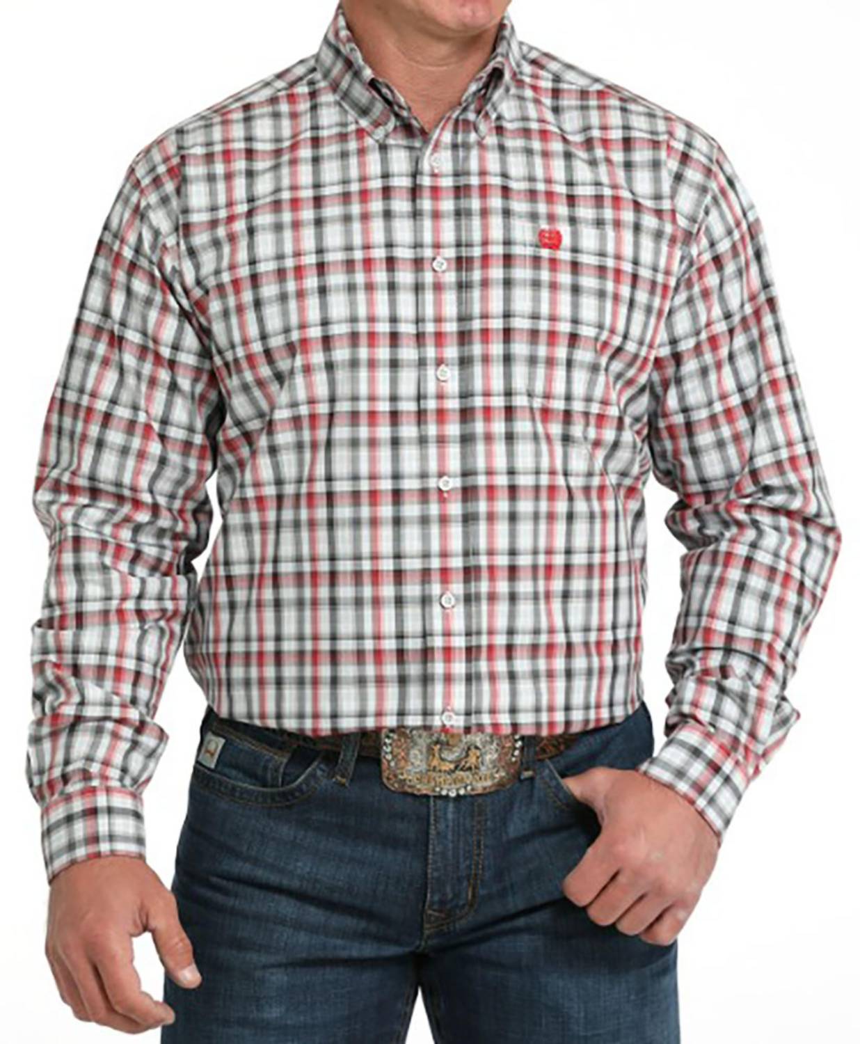 Cinch - Men's Long Sleeve Plaid Shirt