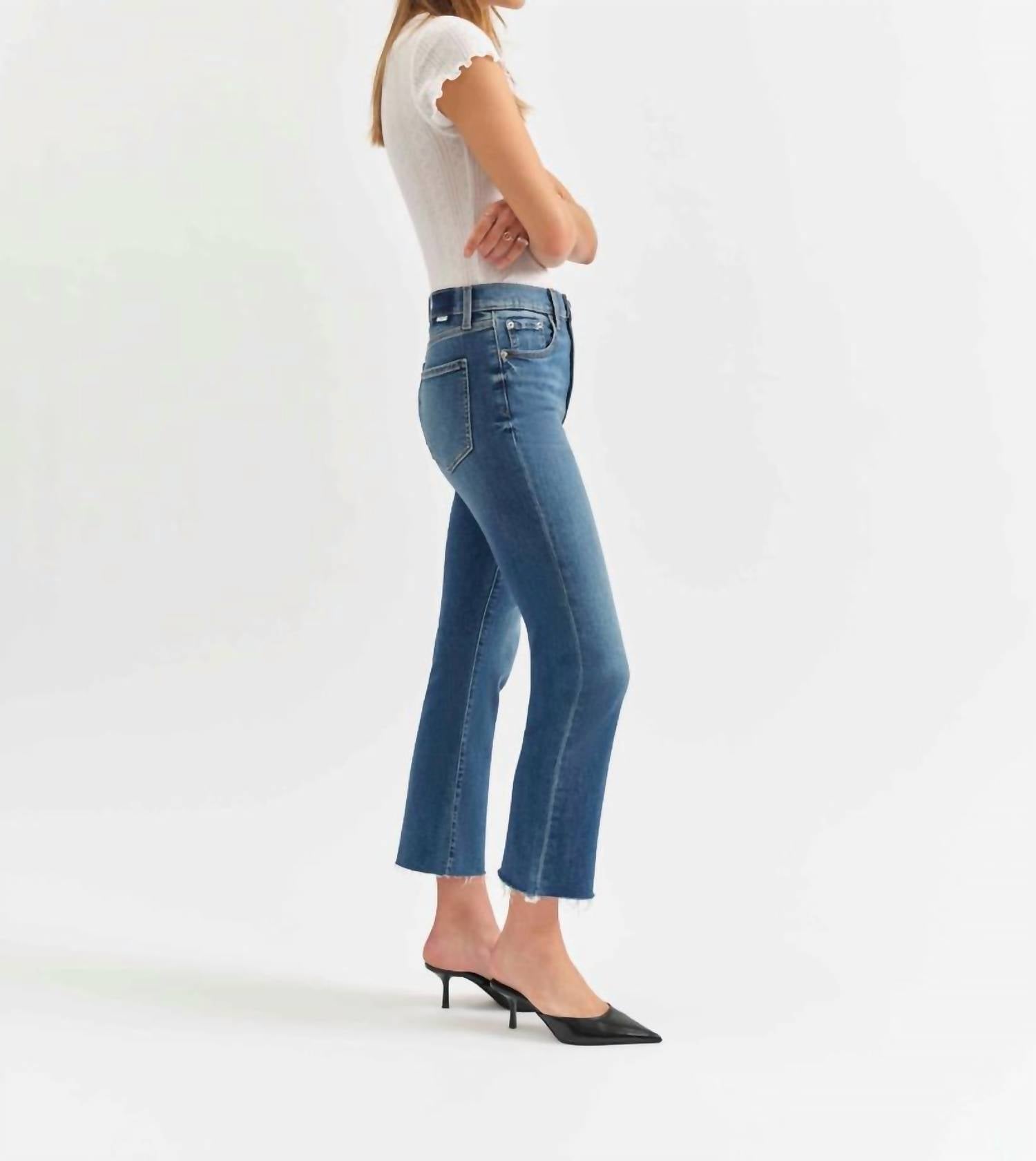 Daze - Shy Girl Crop Flare Jeans