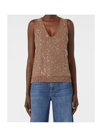 Weekend Max Mara - Sequined Knitted Maglia Top