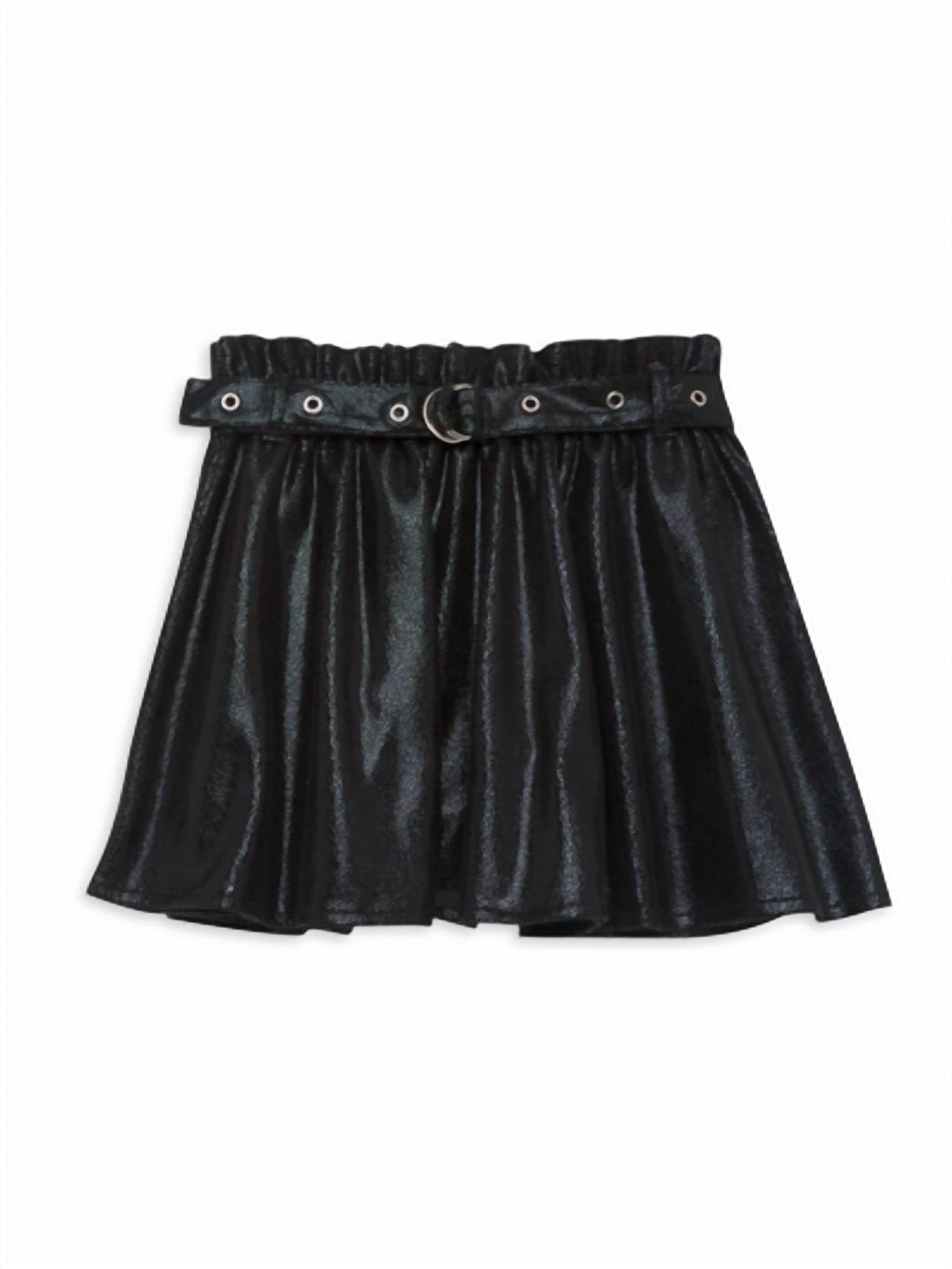 Mia - Pleather Moto Skirt