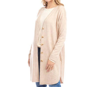 Karen Kane - Laken Long Sleeve Shirttail Cardigan