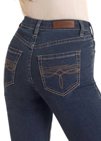 Rock & Roll Cowgirl - Boot Stitch High Rise Jean