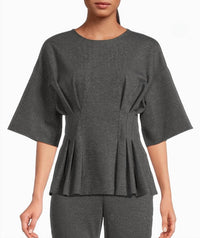 Natori - Compact Knit Pleat Release Top