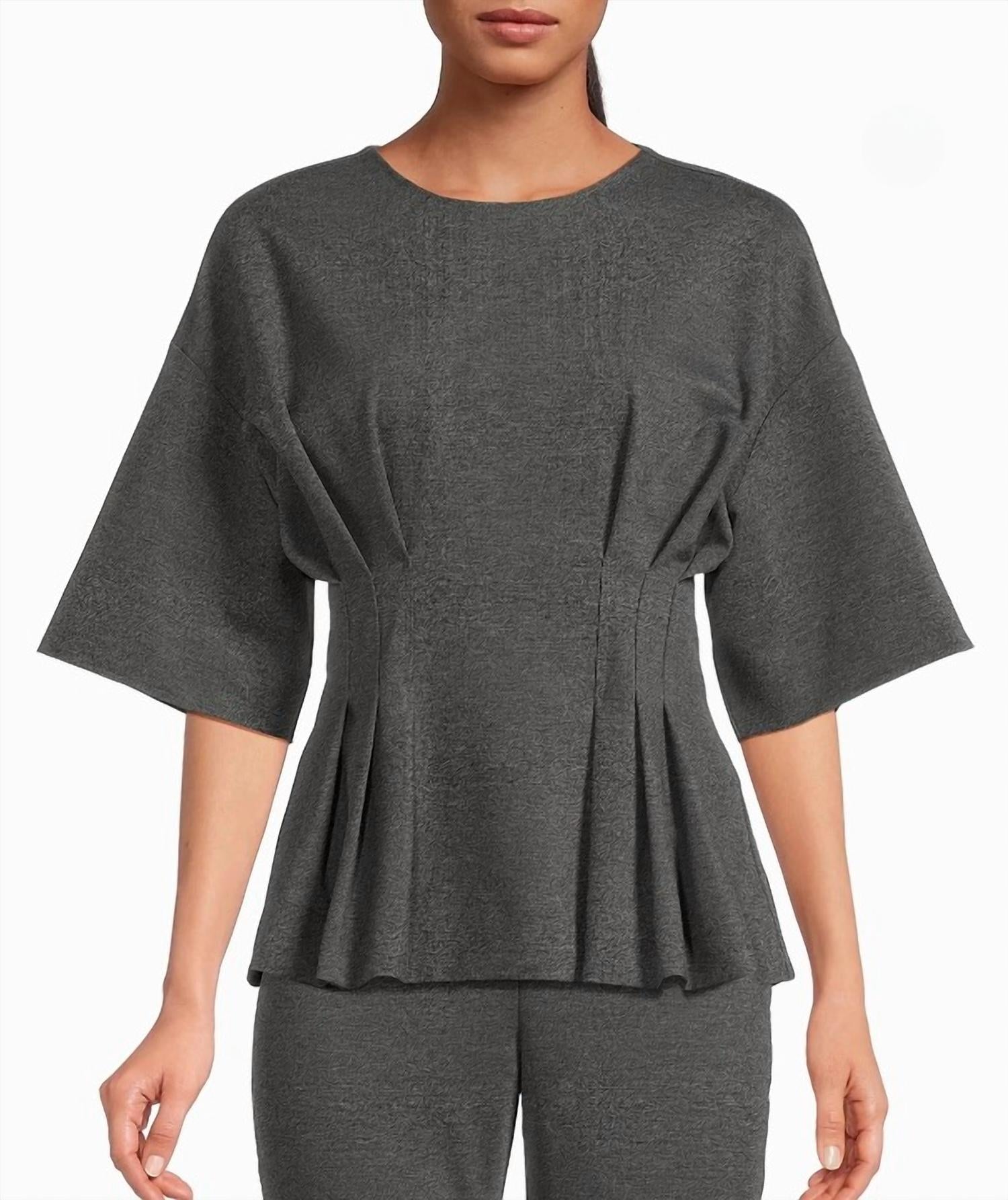 Natori - Compact Knit Pleat Release Top