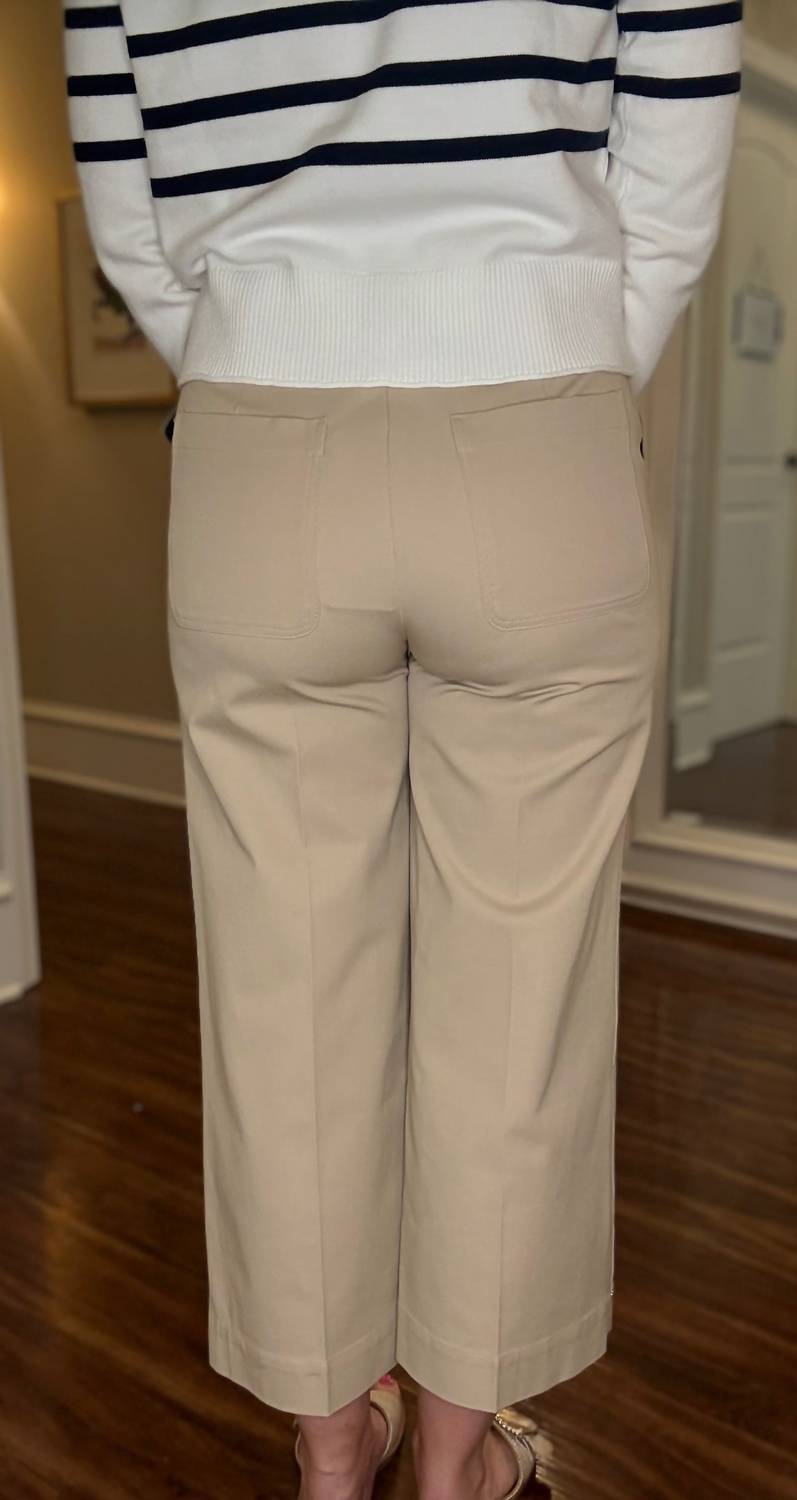 Lysse Miranda Straight Leg Trouser Pant in taupe - women's pants - alternate view