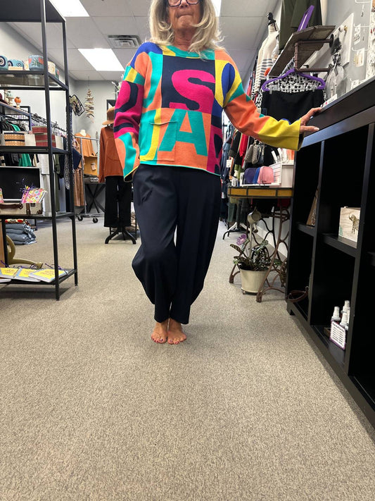 Pure Essence - Pull On Barrel Leg Pants