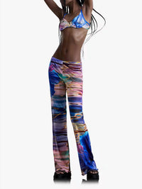 Desigual - Fluid Water Print Trousers
