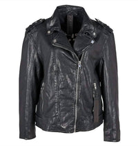 Mauritius - Women's Kim Boyfriend Fit Leather Jacket