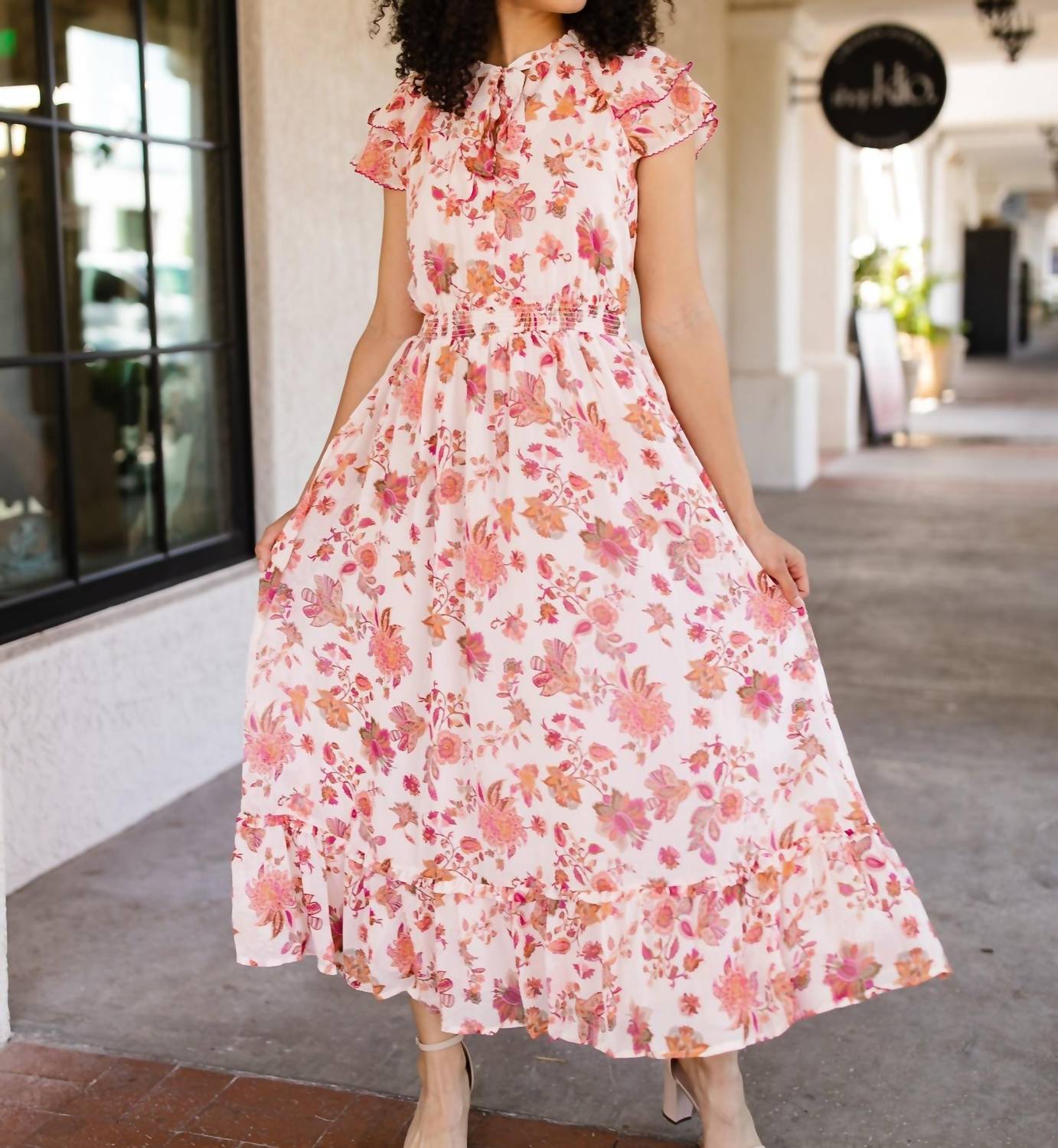 Skies Are Blue - Julianna Floral Dress