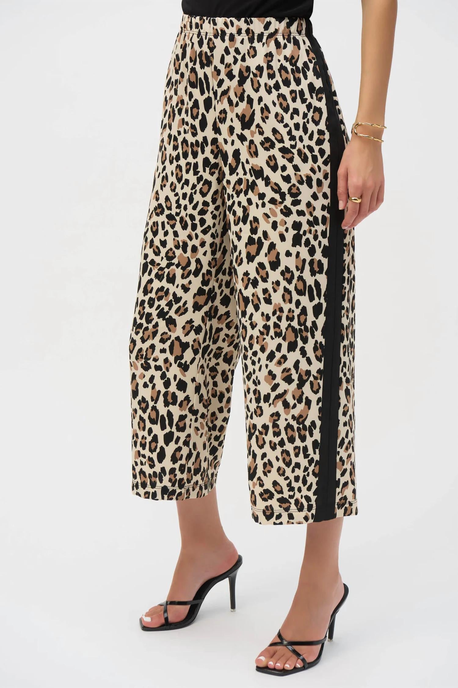 Joseph Ribkoff - Animal Print Pull On Culotte Pants