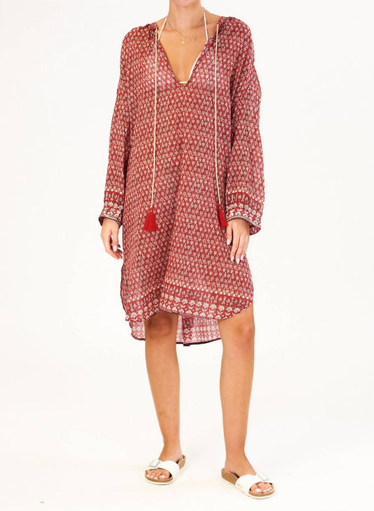 M.A.B.E. - Mari Print Kaftan Dress