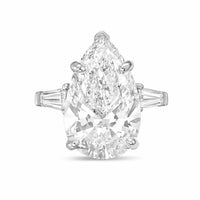 Diana M Jewels - Women's Pear Lab-Grown Diamond Ring (6.00 Ct) - Elegant