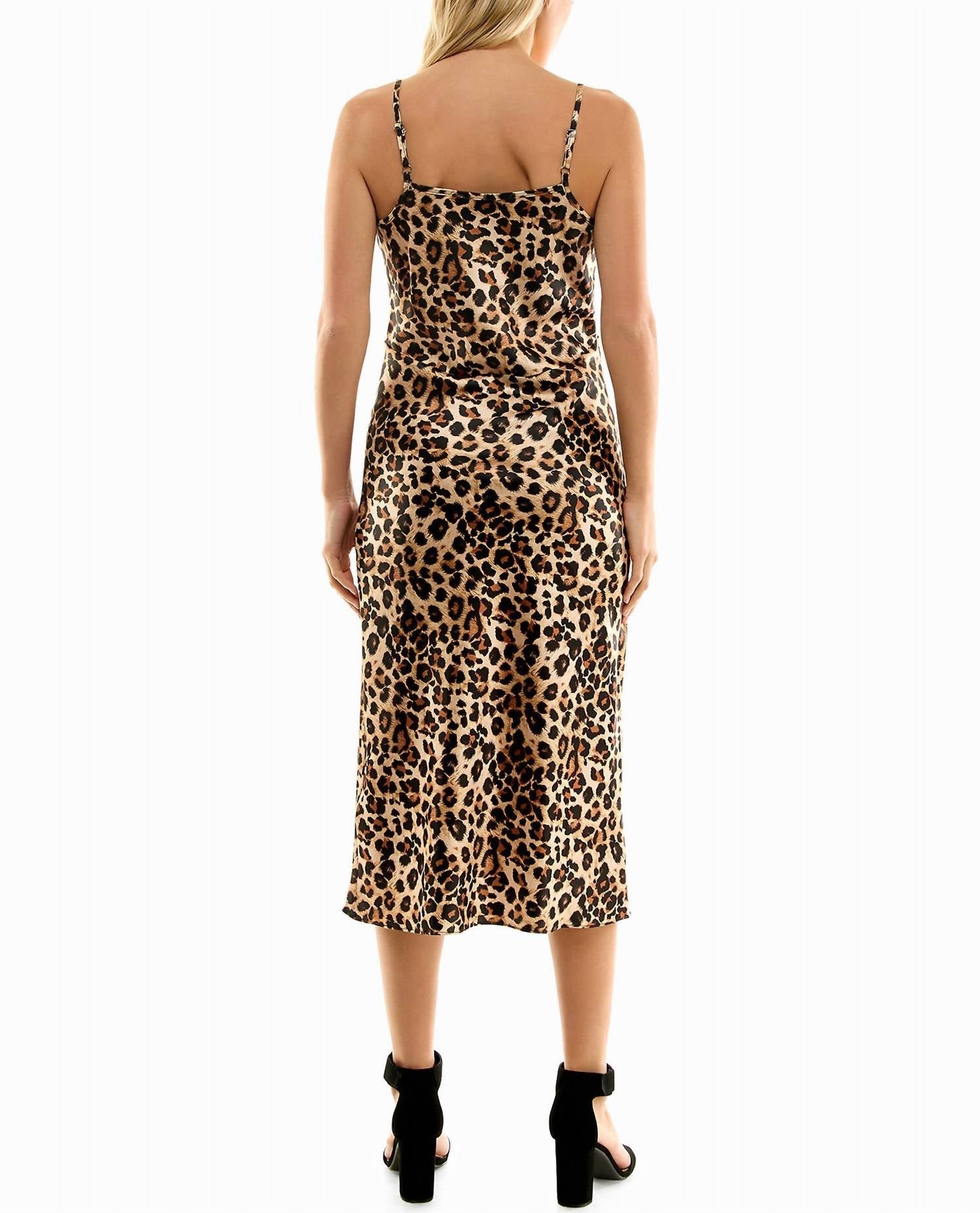 Nicole Miller - Gabriella Satin Midi Slip Dress