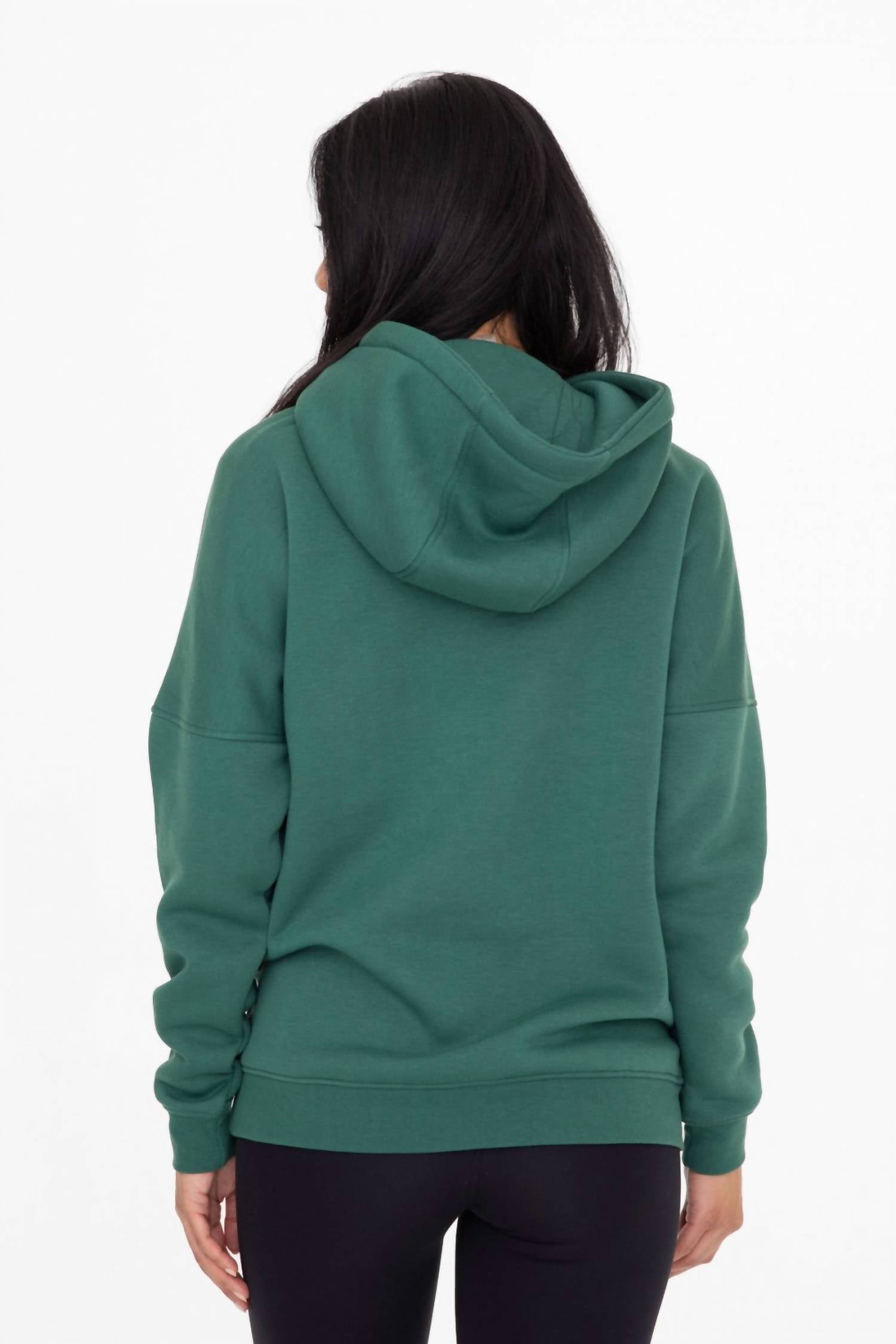 Mono B - Longline Slim Fit Fleece Hoodie