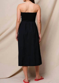 Sundry - Mixed Media Strapless Dress