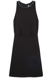 THE KOOPLES Backless Crepe Star Dress in bla01 - women's dress - view 4
