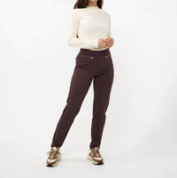 Esqualo - Blenda Burnout Animal Print Turtleneck Top