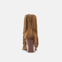 Dolce Vita Women's Torey Fringe Bootie in chestnut suede - women's shoe - view 5