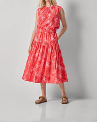 Lilla P - Poplin Yoke Midi Skirt