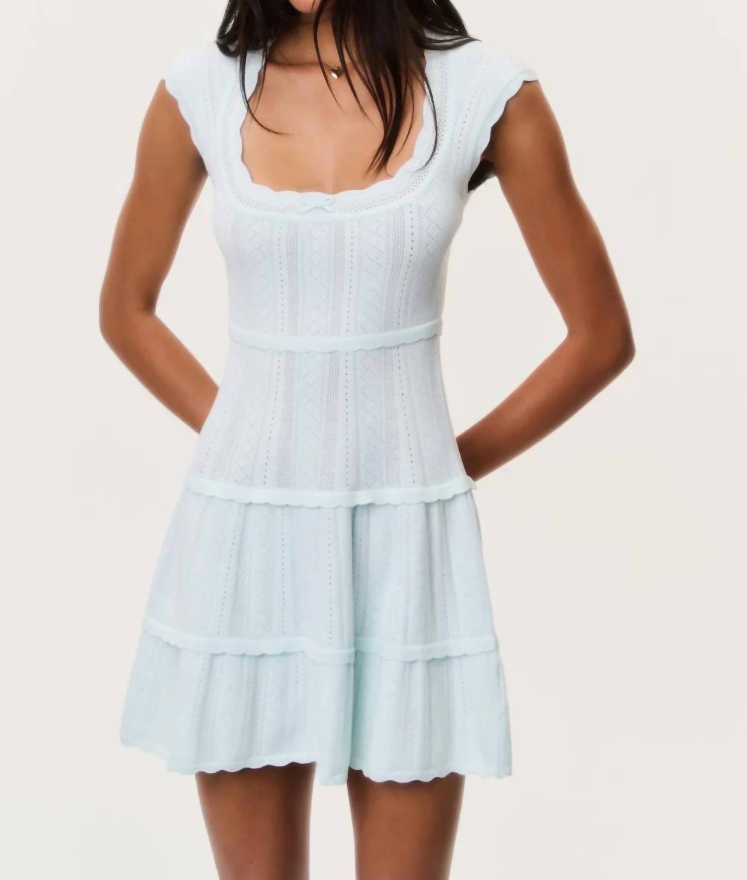 Loveshackfancy - Laighton Stretch Pointelle Mini Dress