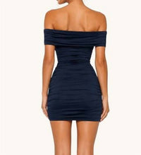 Velvet By Graham & Spencer - Off Shoulder Ruched Mini Dress