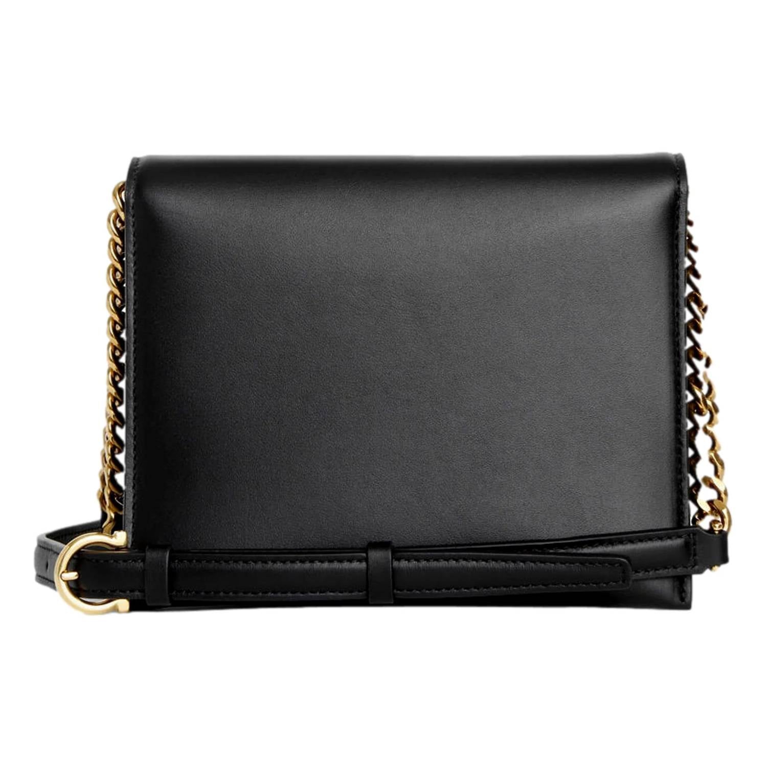 Salvatore Ferragamo - Women's Trifolio Leather Flap Crossbody Bag