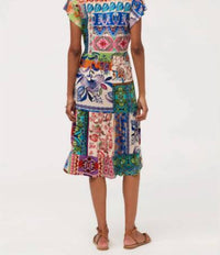 Johnny Was - Janie Favorite Tiered Tea Length Midi Dress