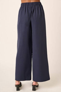 Mittoshop - Inverted Pleat Detail Wide Leg Office Pants