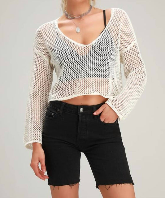 Free People - Avery Denim Bermuda Frayed Hem Shorts Ash Black