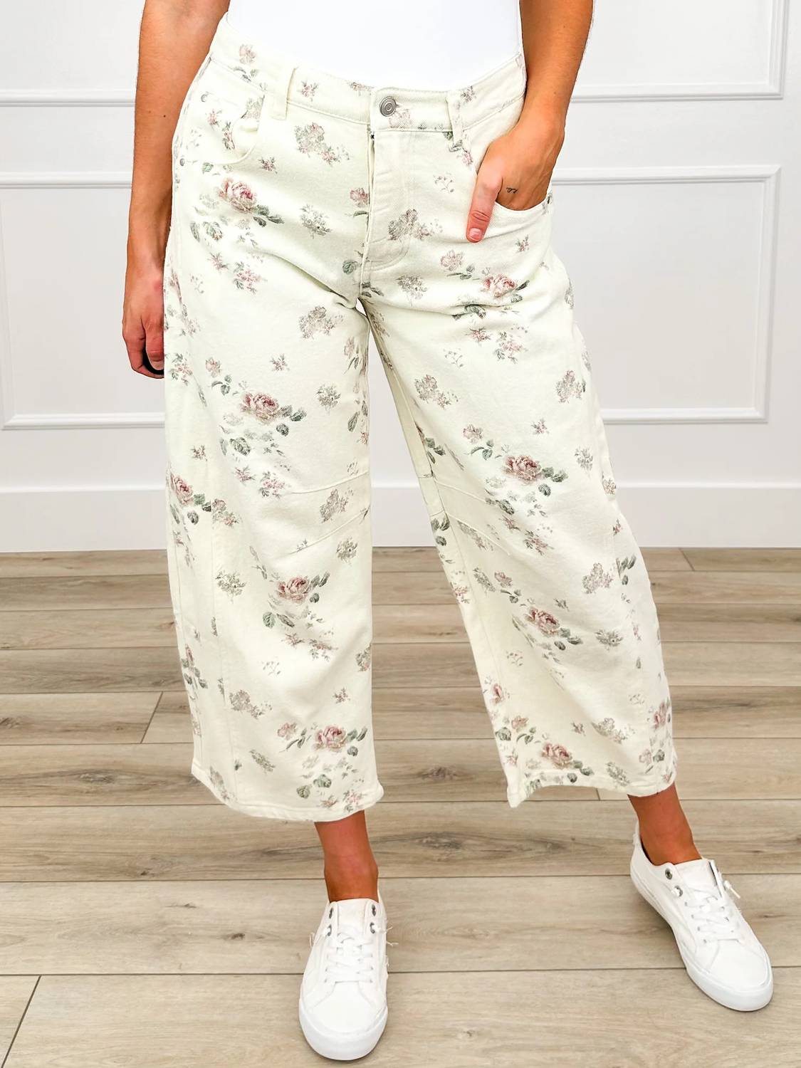 Stitch & Co. - Beautiful Soul High-rise Cotton Wide Leg Pants
