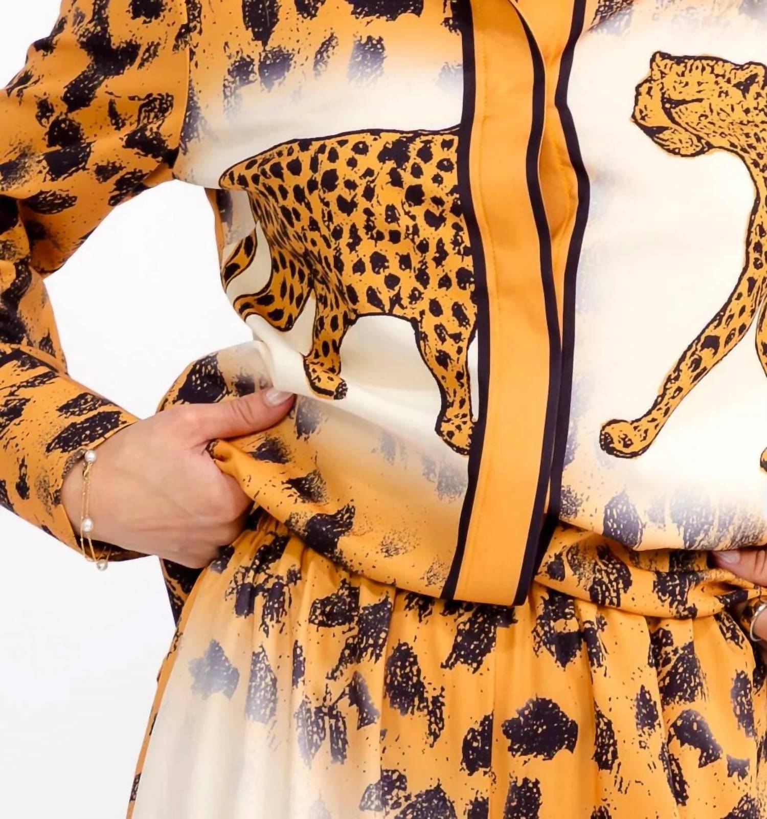 Little Secret Of Mine - Animal Print Wide Leg Pant Set