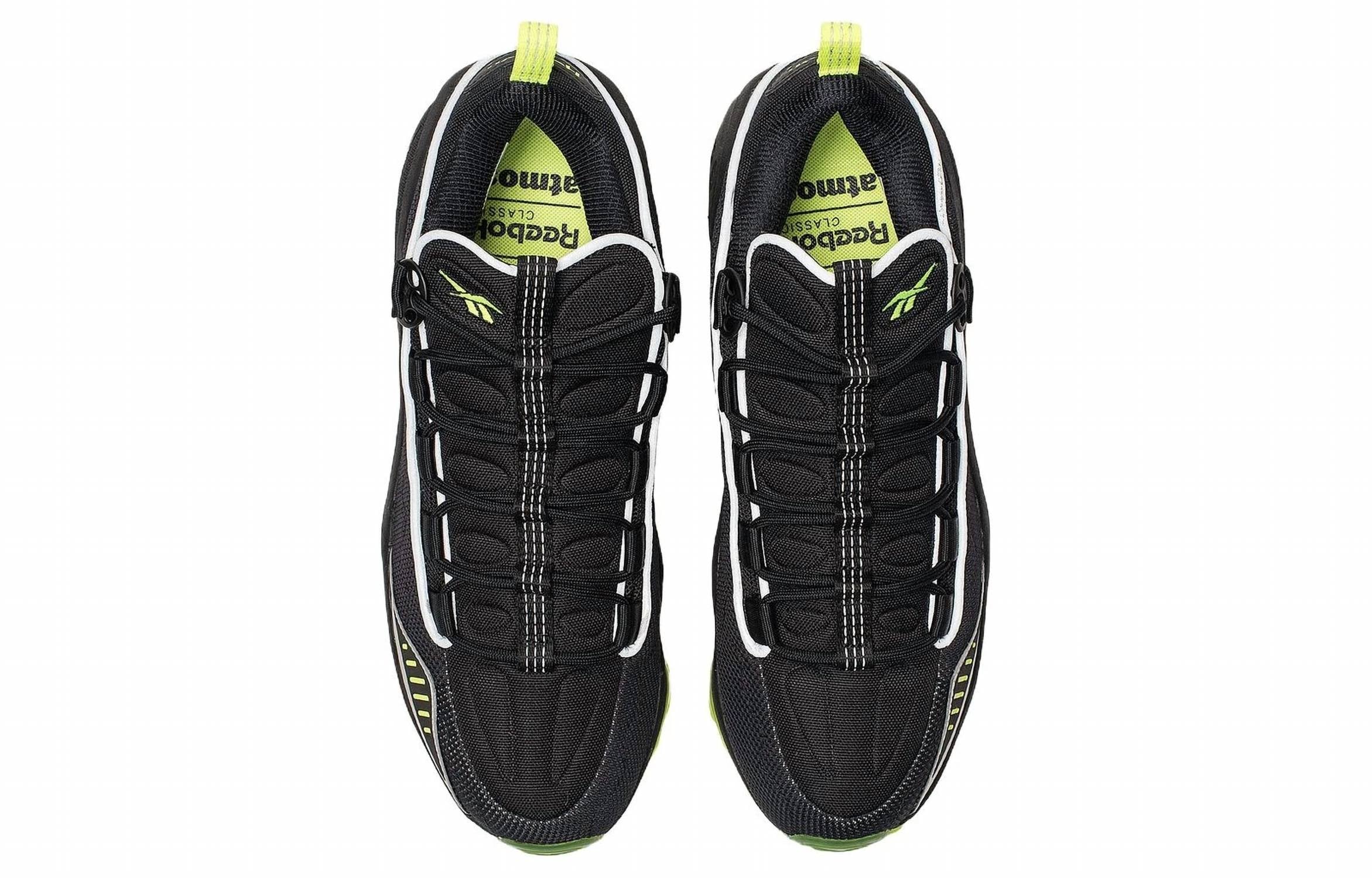 Reebok Men's Dmx Run 10 Atmos Sneakers in black green - men's sneaker - view 4