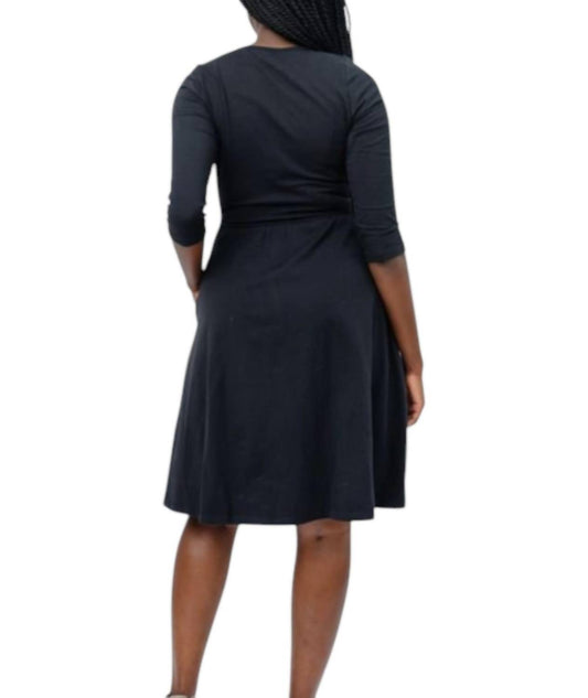 Mata Traders - Callie Long Sleeve Wrap Dress