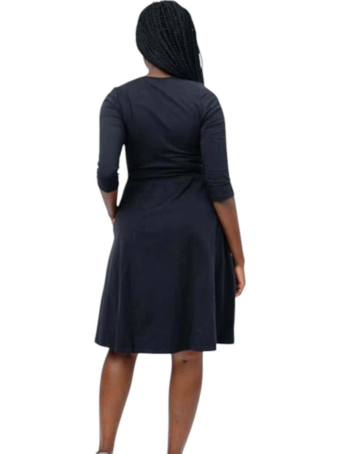 Mata Traders - Callie Long Sleeve Wrap Dress