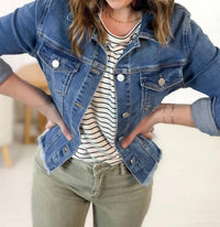Risen - Fray Hem Denim Jacket