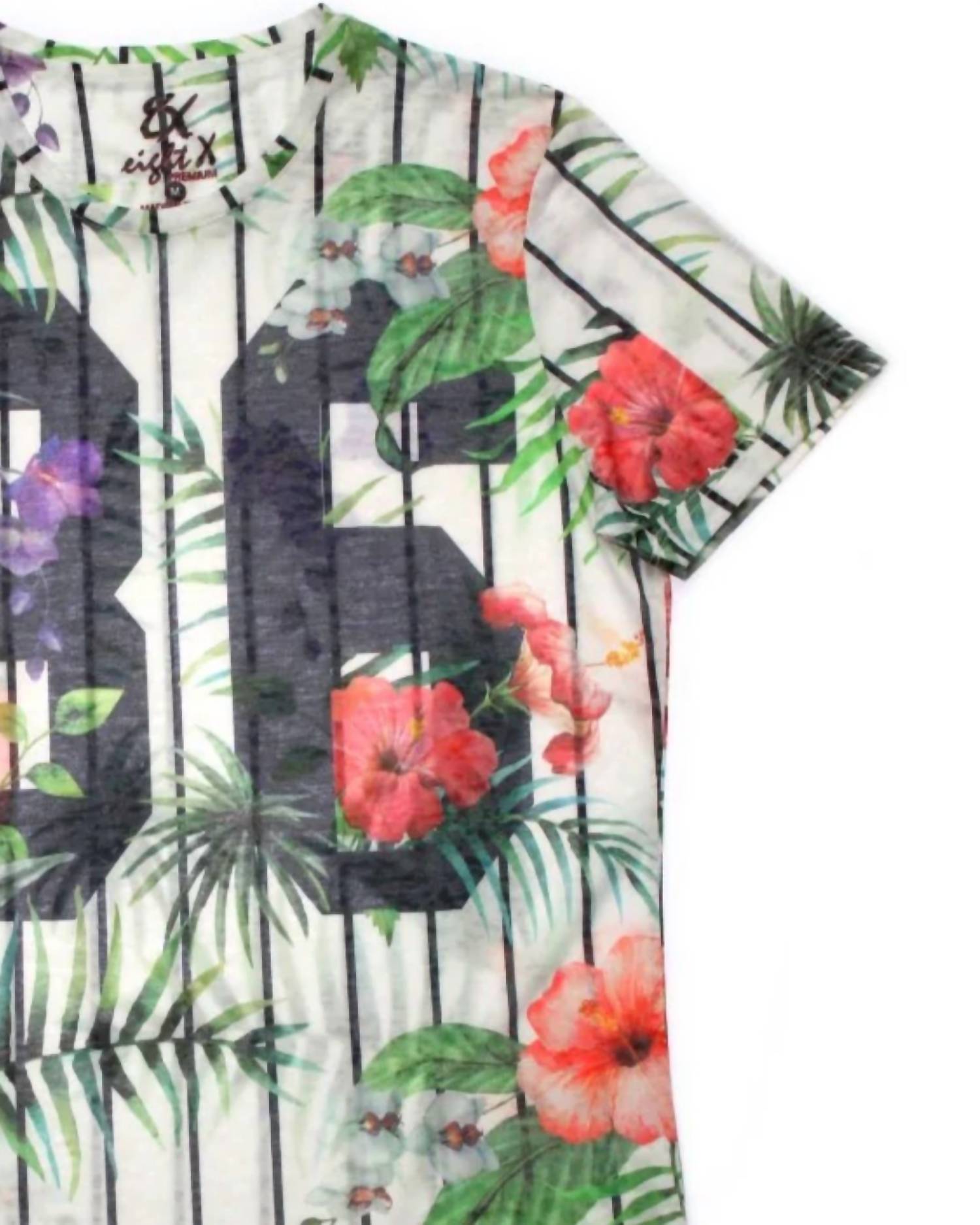 Eight X - Men's Floral Tropical Print T-shirt
