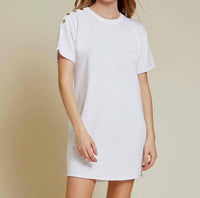 Nation Ltd - Rowan T-shirt Dress With Snaps