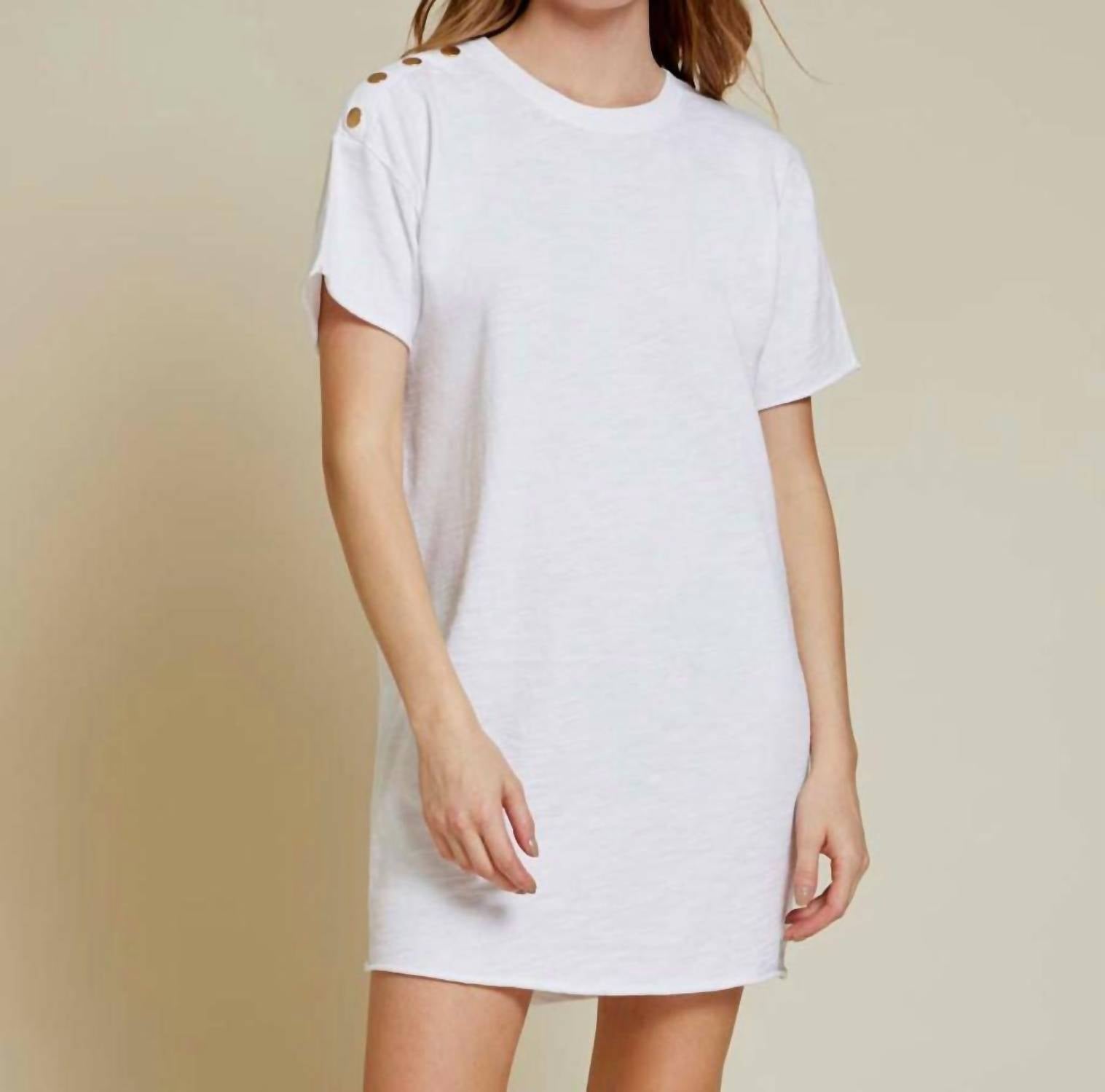 Nation Ltd - Rowan T-shirt Dress With Snaps