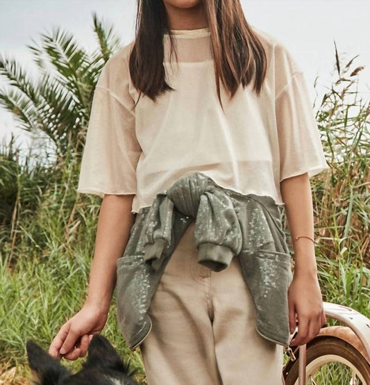 Mayoral - Glitter Mesh Shirt