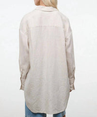 Staud - Sandbar Linen Button Front Top